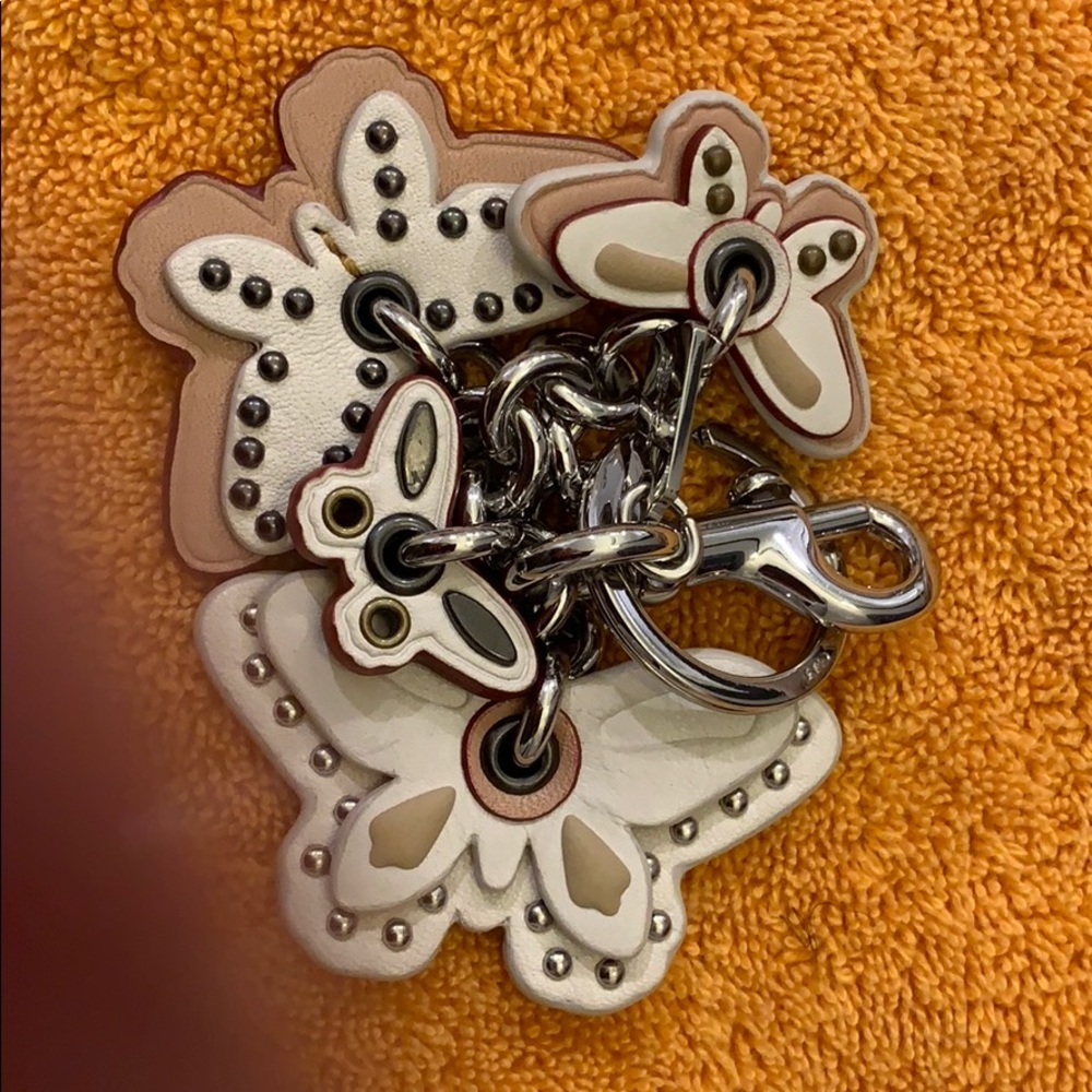 COACH Butterfly Appliqué keychain or purse charm.